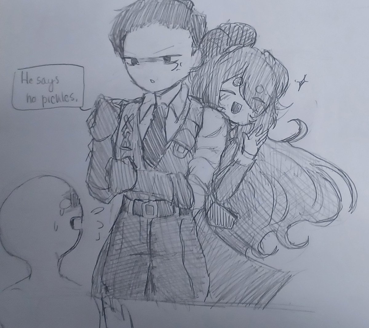 JinxoAquixxo's tweet photo. MeurLu doodle... 
Still begging for a fanfic of these two

#LimbusCompany #HongLu #Meursault #HongLuxMeursault #MeursaultXHongLu #MeurLu #HongSault #HongMeur https://t.co/Da5B48jlXT