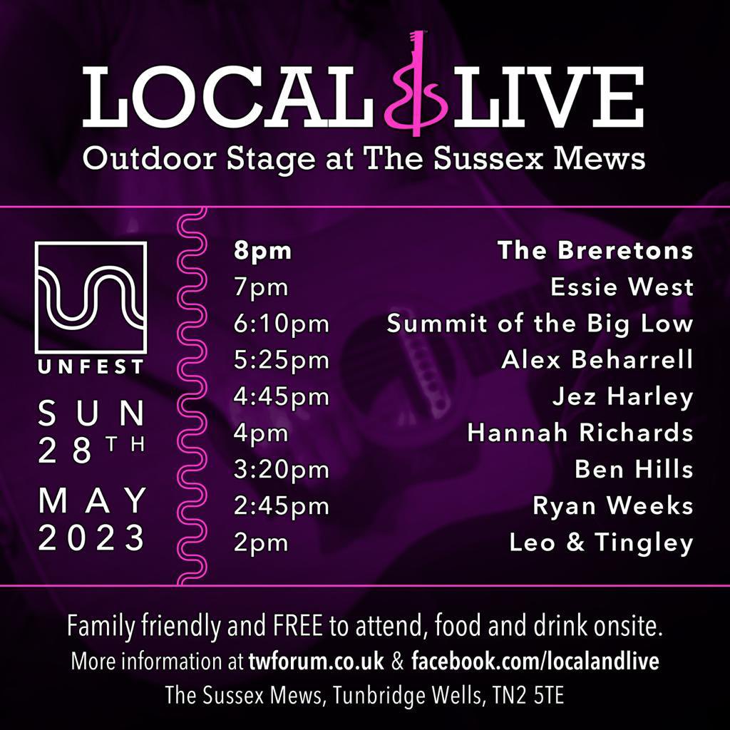 Next t wells show! We’ll be headlining the Local &amp;Live stage may 28th for the unfest fringe festival! Loads of great bands at loads of great venues! And it’s all free! <a href="/twforum/">tunbridgewellsforum</a> <a href="/royaloaktw1/">The Royal Oak</a> <a href="/Local_and_Live/">Local & Live</a>  <a href="/pdaglive/">Paul Dunton & Guests</a> <a href="/PaulDuntonmusic/">Paul Dunton</a>