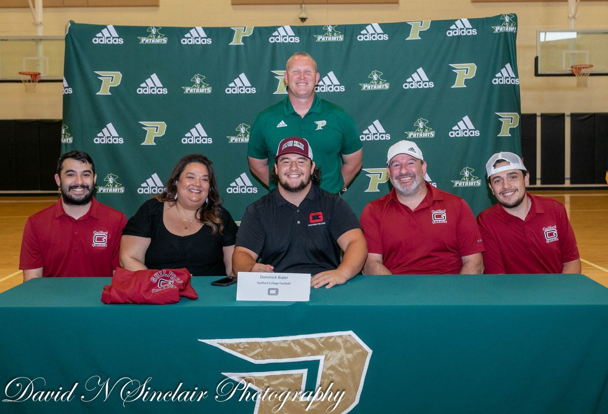 PC_PatriotsFB's tweet photo. Go out and succeed @dombialer! @GuilfordFB @Pinecrest_FB #WeWork https://t.co/62pEhEDDCM