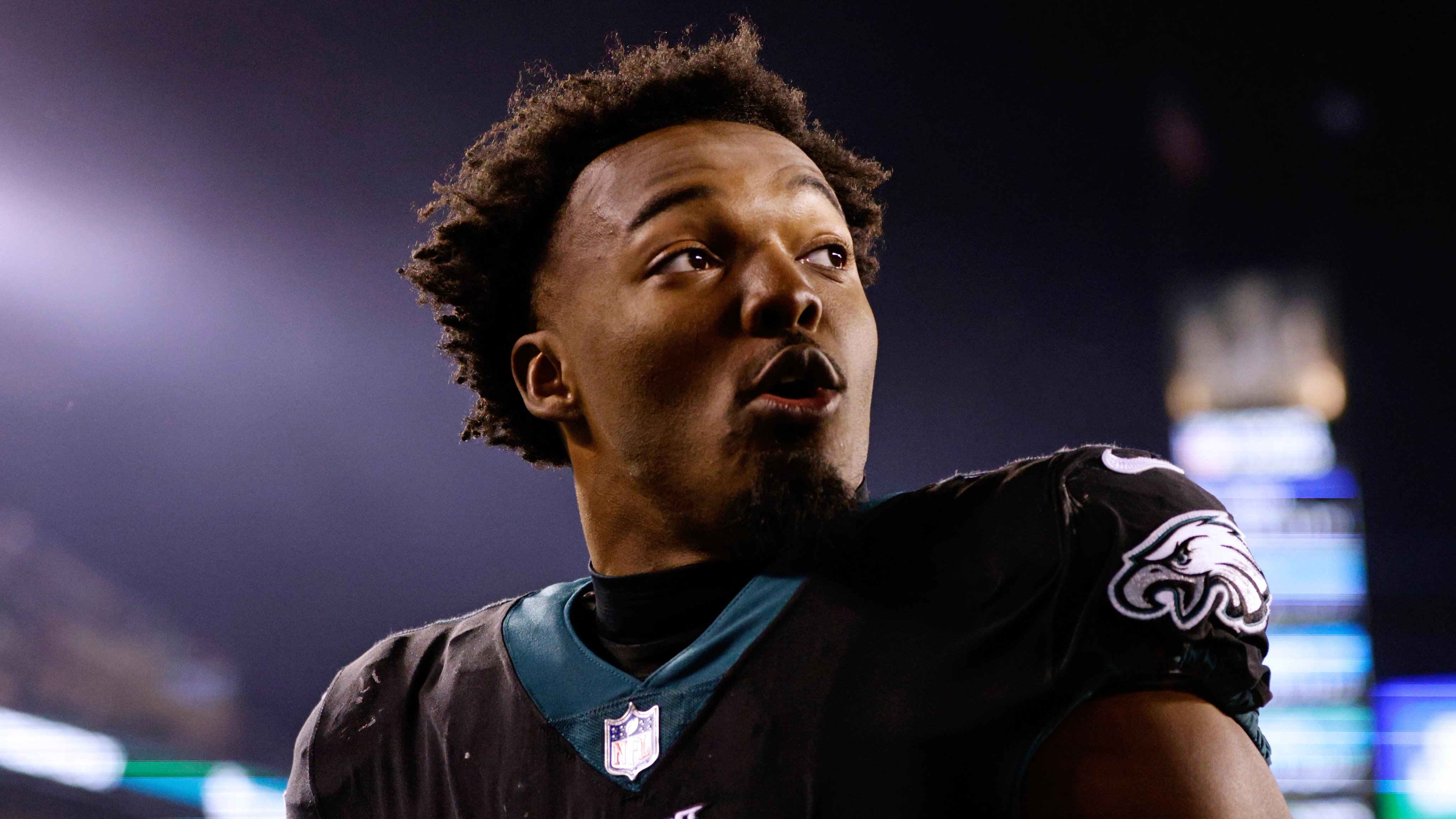Around The NFL on X: 'Eagles LB Nakobe Dean: 'We don't look at it