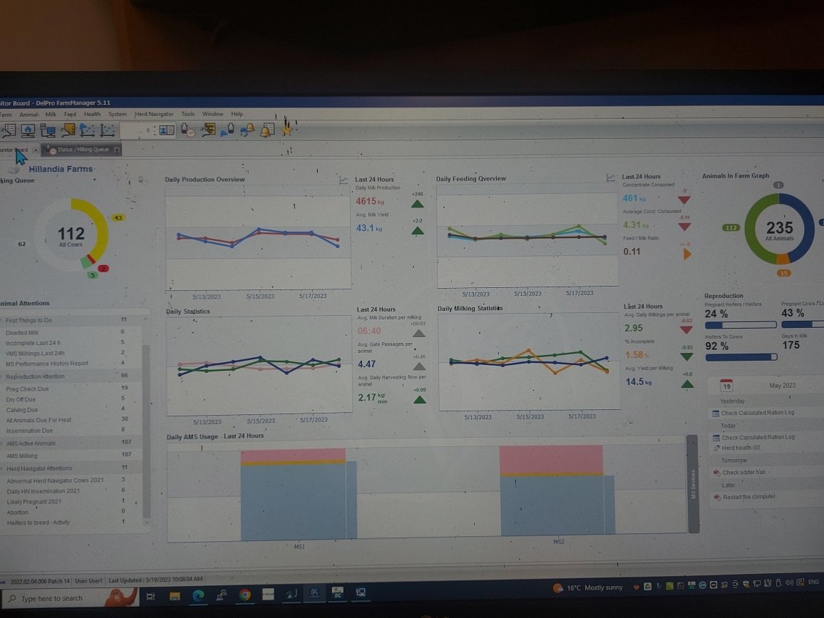 <a href="/streutker162/">Jason</a> first year doing spring fieldwork without having to stop &amp; milk cows.
- all time high production
- herd Nav has helped him maintain a 30+% preg rate 
-hasn't fetched any cows in a few days
@delaval #v310 #ontag <a href="/NorwellDairy/">Norwell Dairy</a> #dairydonewell