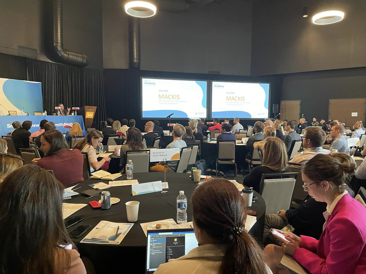 thekneedoc's tweet photo. Welcome to Day 1 at #MACKIS! 

MACKIS stands for Minnesota Anatomic Knee Complex Knee International Symposium. https://t.co/ocdNTYvNyp