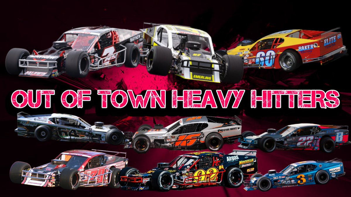 Who would you choose to win? Whelen Modified Tour rolls into town and there are some Heavy Hitters from the out of towners.