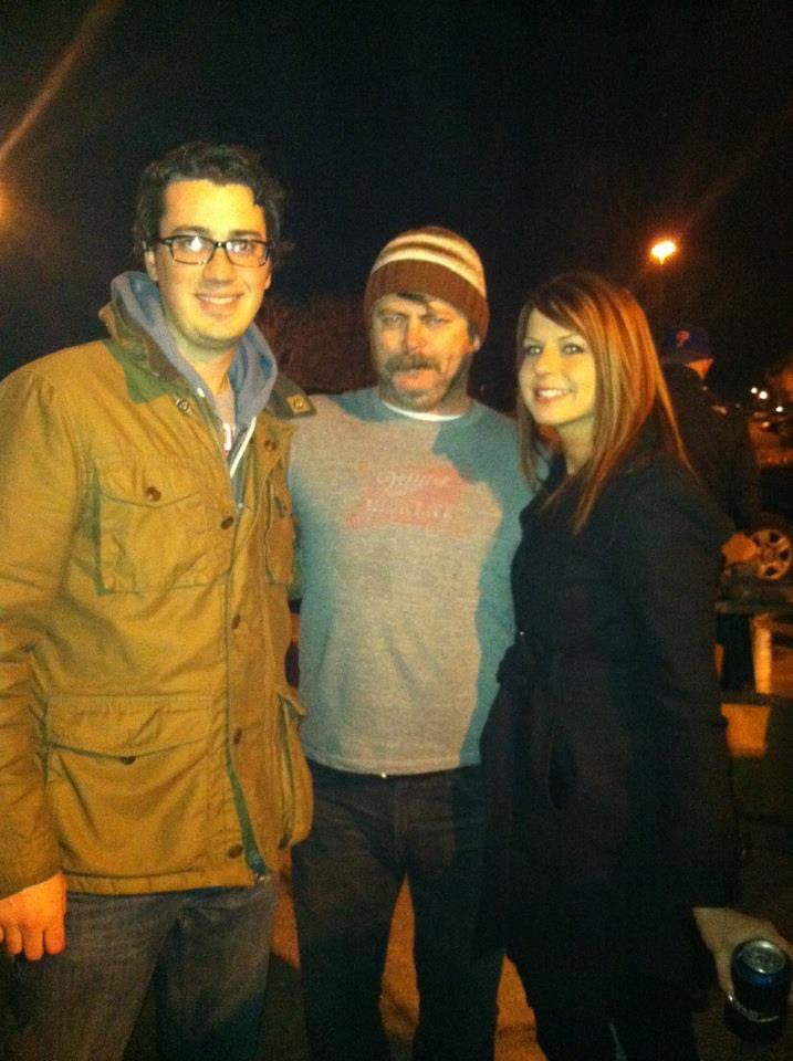 nickvanberkum's tweet photo. @JayLettow @gmackey32 @WideRtNattyLt @Nick_Offerman Hahah.  Yes!  Best night ever. https://t.co/FTEjkIqUF5