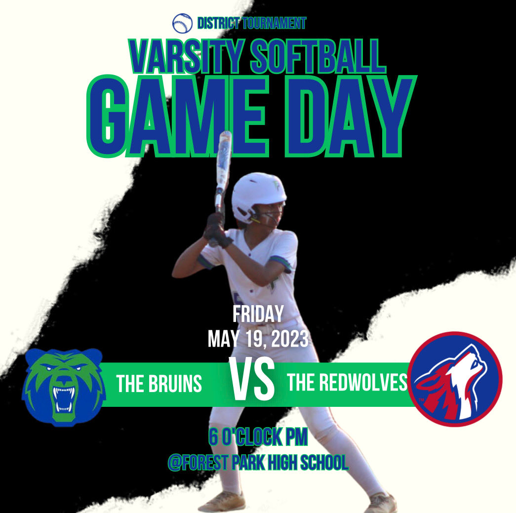 GAME DAY!!!   
Please come out and pack the den to support your Lady Bruins as they host the Gar-field Red Wolves at 6:00 PM.  Please remember to get your tickets on TicketSpicket!!!
#DefendTheDen
#BruinsFamily