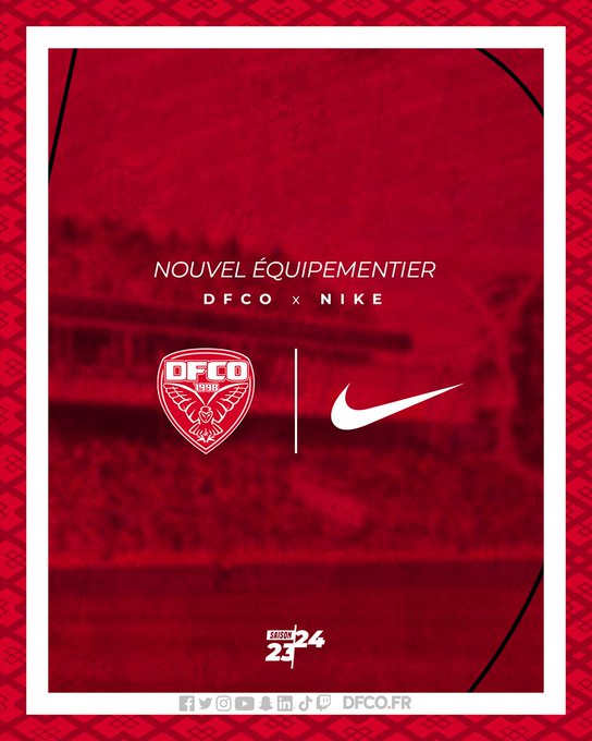 🚨 @Nike 𝐟𝐮𝐭𝐮𝐫 𝐞́𝐪𝐮𝐢𝐩𝐞𝐦𝐞𝐧𝐭𝐢𝐞𝐫 𝐨𝐟𝐟𝐢𝐜𝐢 𝐞𝐥 𝐝𝐮 @DFCO_Officiel 𝐢𝐬𝐨𝐧𝐬!