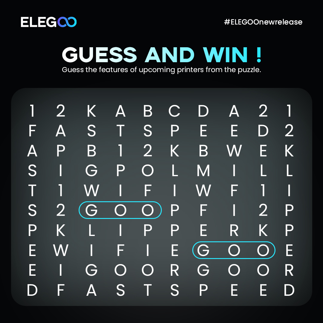 Elegoo_Official's tweet image. [#Giveaway✨]

Ding! Here are something related to the features of our new products! Hint: Resolution!🌈✅
.
👉 FOLLOW, 
👉 RETWEET, 
👉 GUESS the features.
.
Then get a chance to win a new #3dprinter, or PLA, resin!  🤗More participants, more prizes!
.
#3dprinted #3dprinting