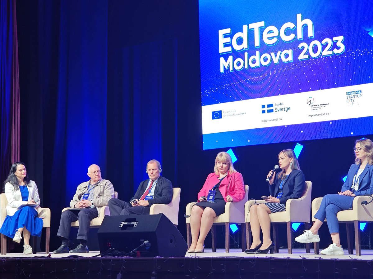 UNICEFMoldova's tweet photo. This week our colleagues spoke about the plans for #digitalization of the #education sector, the experience at the local level, and the #inclusion of #children with SEN in the digitization process at #EdTech Moldova Forum 2023.
#GPforEducation #EU4Moldova https://t.co/yP2jDGvHvx