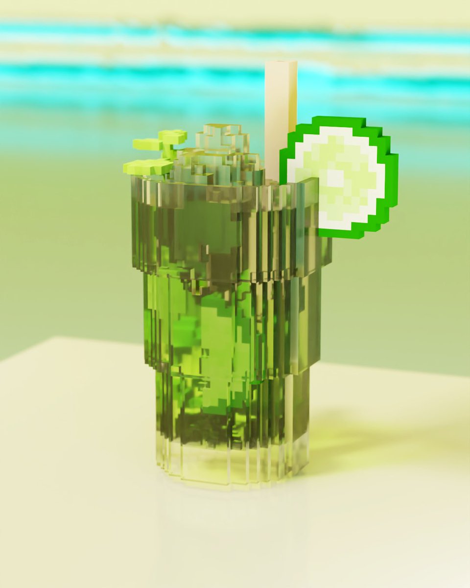 Mebbit_K's tweet photo. GM
Havana Mojito #voxelart
.
.
.
#voxel #voxels #magicavoxelart #magicavoxels #lowpolyart #digitalart #illustration #mojito #cocktail #mebbit https://t.co/DmG1oRQh0o