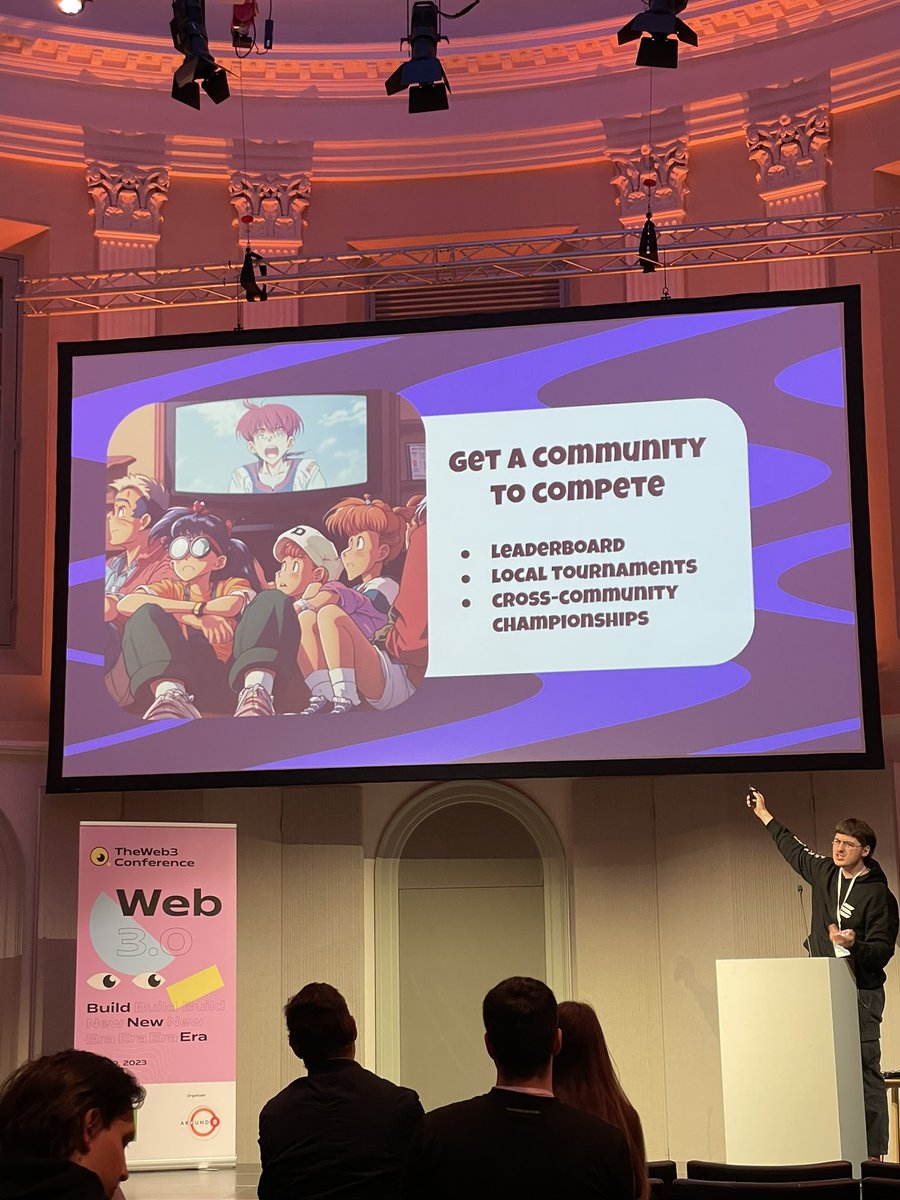 <a href="/thomukas1/">Thomukas1</a> is killing it on the stage and sharing ideas and experience with games for communities, and how to build those great communities 💜 
Thank you <a href="/thomukas1/">Thomukas1</a> 👁️.👁️