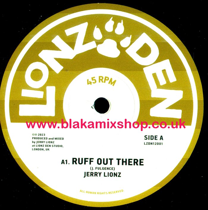 Ruff Out There [3 Mixes] - JERRY LIONZ blakamixshop.co.uk/12"vinyl-…