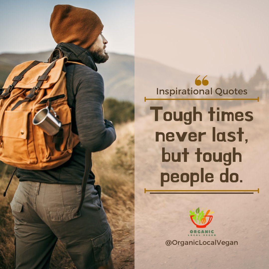 Tough times never last, but tough people do
.
Stay positive: Maintain a positive mindset and focus on solutions rather than dwelling on problems.
.
#ToughTimes #StayPositive #KeepGoing #SelfCare #OrganicLocalVegan #Govegan #veganfood #seattlevegan #vegancommunity #lovevegan