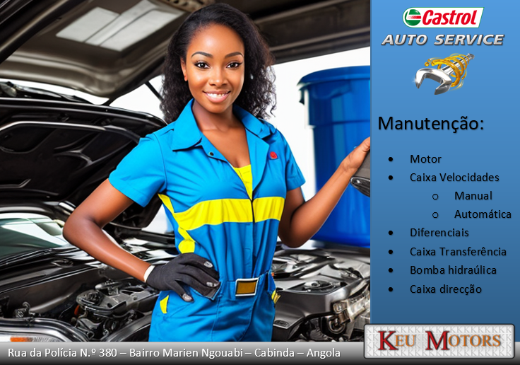 keumotors's tweet image. A Keu Motors está pronta para fazer a manutenção de motores, caixas de velocidades (manual ou automática), diferenciais, caixas transferência, bombas hidráulicas e caixa de direcção.
Contactos: 996 992 122/942 620 979 / geral@keumotors.com
#KeuMotors #Cabinda #CastrolAutoService
