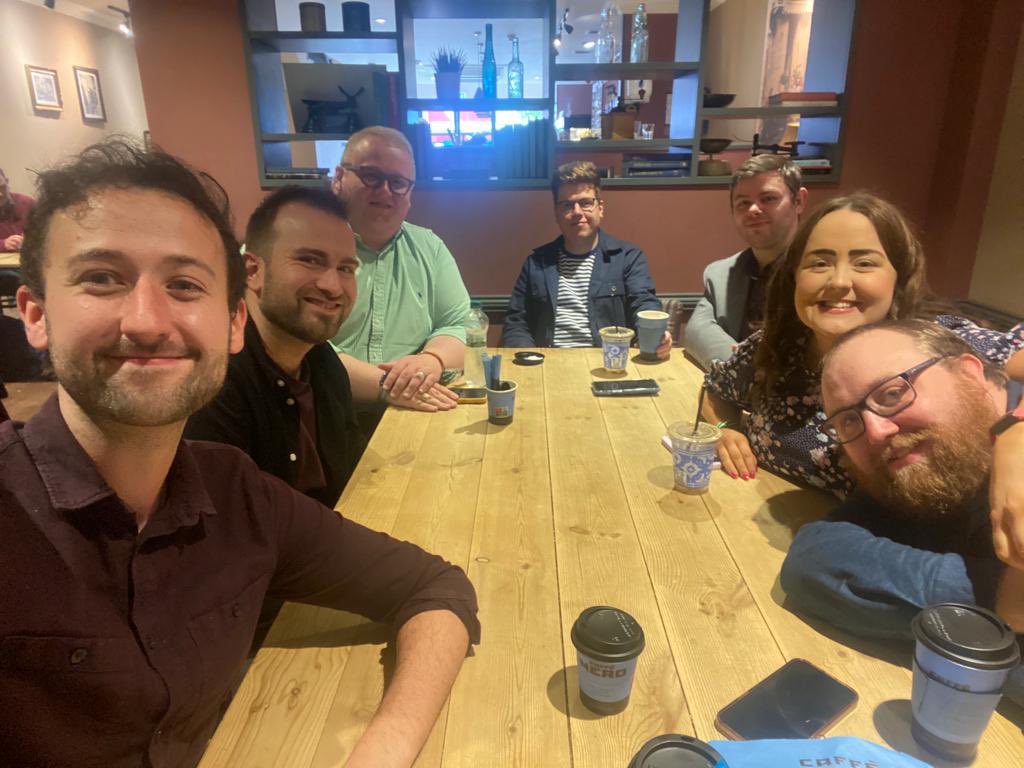 Team #changecantwait fully caffeinated and ready for a long day! @SeamasBelfast