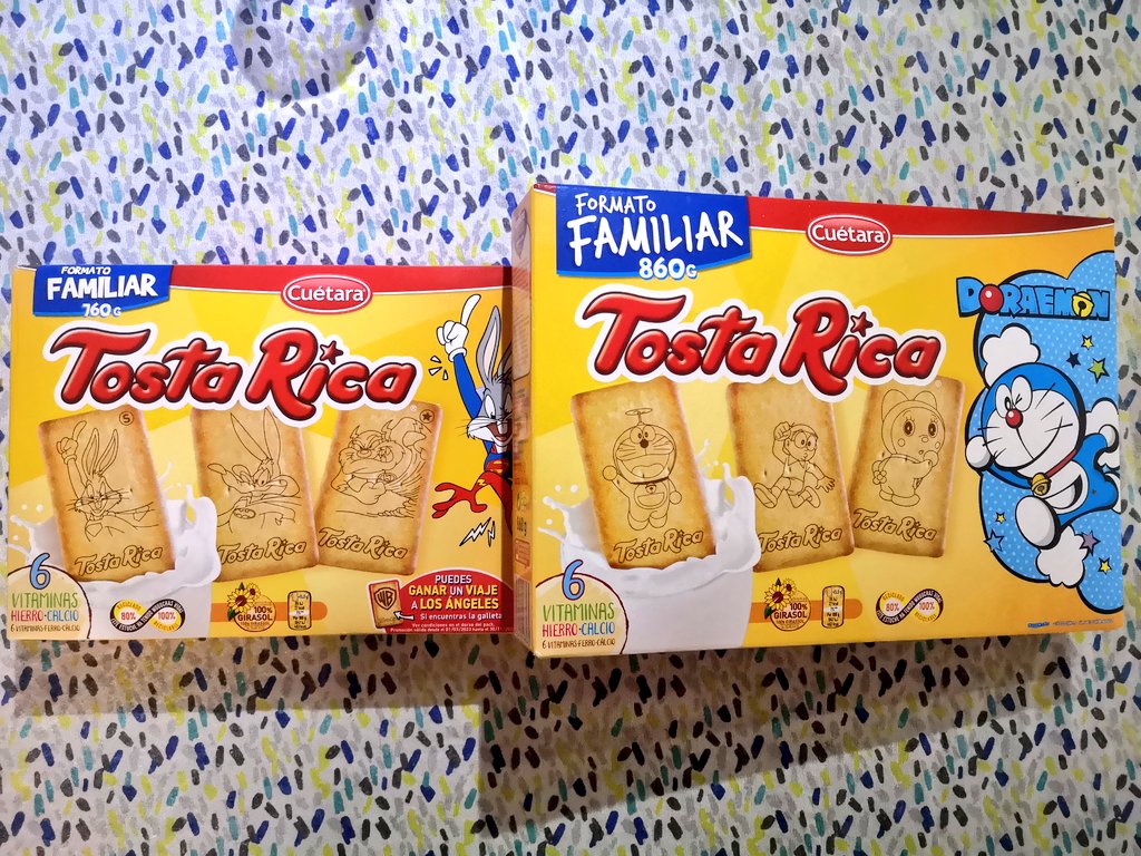 Jorpavon's tweet photo. Toda la vida comprando TostaRica y hoy en la caja de 3 paquetes, al llegar a casa veo que se ha encojido a parte de más cara. Es 100g más pequeña y 50 cts más cara que en Abril. Calculando, ha subido un 27%, la madre de dios! @CarrefourES @TostaRica_ES @consumidores https://t.co/opWsLTC3LK