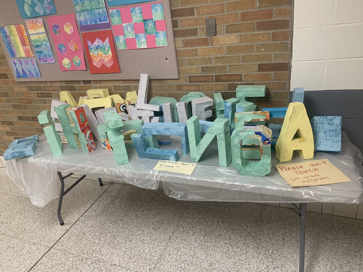 Katie Hosbach (@katiehosbach) on Twitter photo 6th gr artists are having a blast with #papermache making letters out of cereal boxes! Next step=PAINT 🎨 <a href="/SmithKnights/">Smith Middle School</a> #tsdthinkers #tsdart #yougottahaveART 6th gr artists are having a blast with #papermache making letters out of cereal boxes! Next step=PAINT 🎨 <a href="/SmithKnights/">Smith Middle School</a> #tsdthinkers #tsdart #yougottahaveART