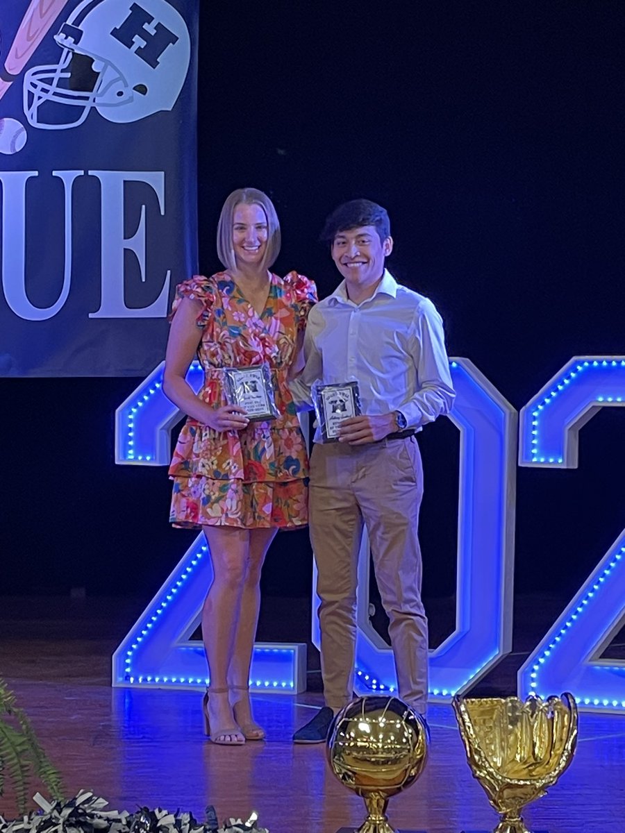 hondoisd1's tweet photo. Set your goals high, and don’t stop till you get there. 

Congratulations to the Athletes of the Year ~ Sarah and Anthony!

#getawin
#fighton https://t.co/Il8bXDfI4i