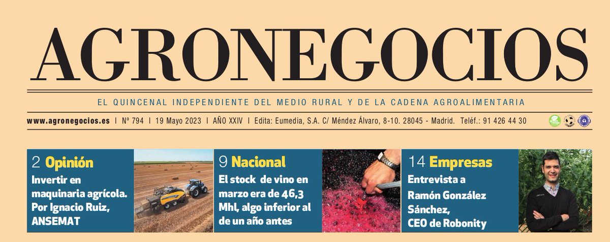 robonity's tweet photo. No buscamos los focos ni la fama, pero… SALIMOS EN PORTADA!! Siempre es importante tener voz para hablar sobre nuestra pasión por aplicar tecnología para mejorar la agricultura. Somos #robonity!!!! 😍🚀🧑‍🌾🌍🤟
#mobibuk #agritech #innovacion https://t.co/7WseCxRg4r