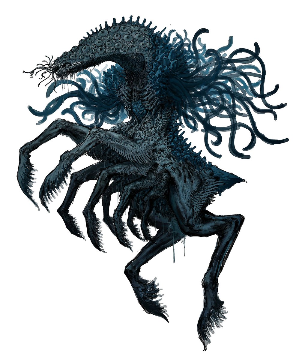 monster no humans white background simple background eldritch abomination solo full body  illustration images