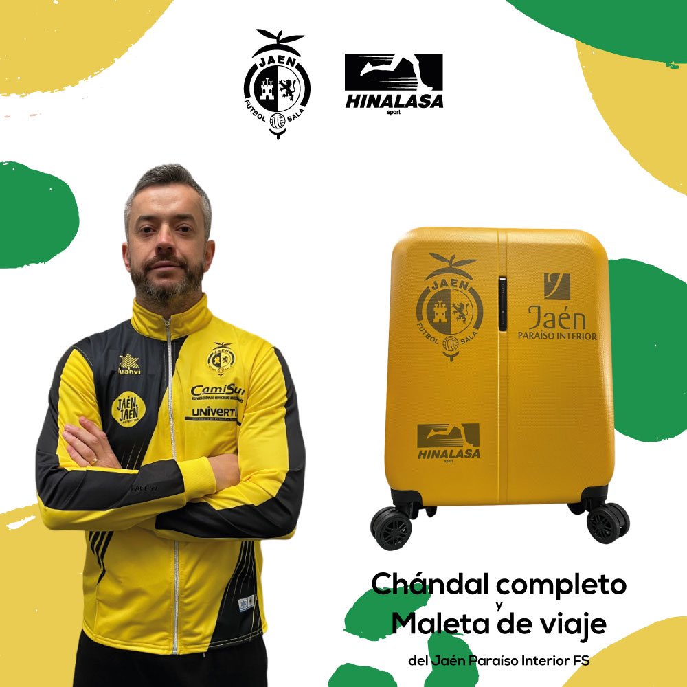 𝐒𝐎𝐑𝐓𝐄𝐎 𝕊𝕆ℝ𝕋𝔼𝕆 𝐒𝐎𝐑𝐓𝐄𝐎

Chándal completo y maleta de viaje del <a href="/JaenFS/">Jaén Paraíso Interior FS</a>

Requisitos para participar:

Sigue a <a href="/hinalasasportsl/">Hinalasa Sport SL</a>
RT y MG a este tweet
Menciona a dos amig@s

 ¡El 12/6 a las 12:00 h. anunciaremos el ganador!