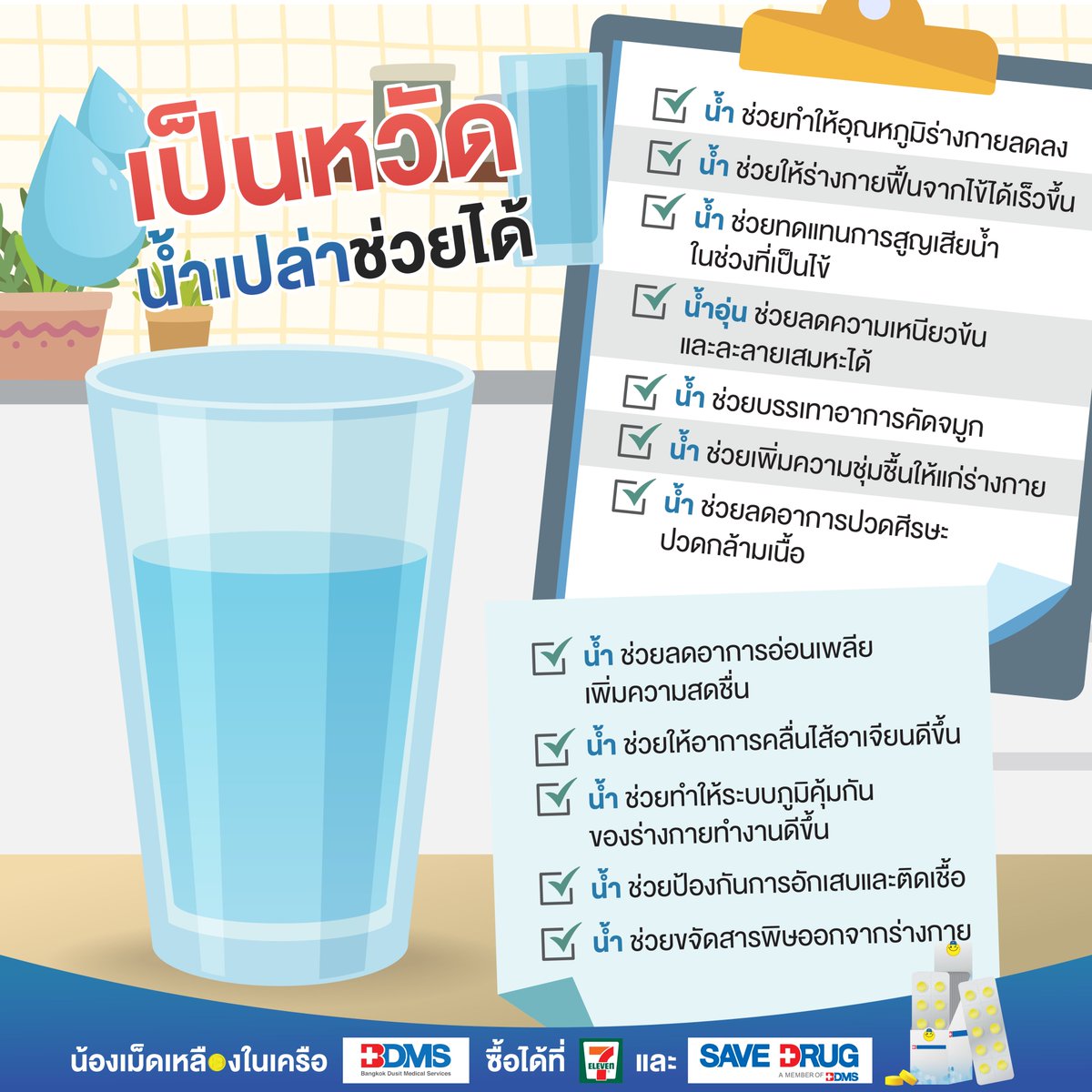 yellowtablet's tweet photo. 😷เป็นไข้หวัด น้ำช่วยได้นะ 💧
☔️เมื่ออากาศเปลี่ยนแปลง หากไม่ดูแลสุขภาพให้แข็งแรง พักผ่อนไม่เพียงพอ ภูมิคุ้มกันต่ำ อาจเป็นไข้หวัด ปวดหัวตัวร้อน น้ำมูกไหลกันได้ คงต้องพักผ่อน การดื่มน้ำเยอะๆ สามารถบรรเทาอาการไข้หวัดได้ด้วยนะ  อ่านเพิ่มเติม : https://t.co/ovnELWu3Vj https://t.co/AhPRzSPcus