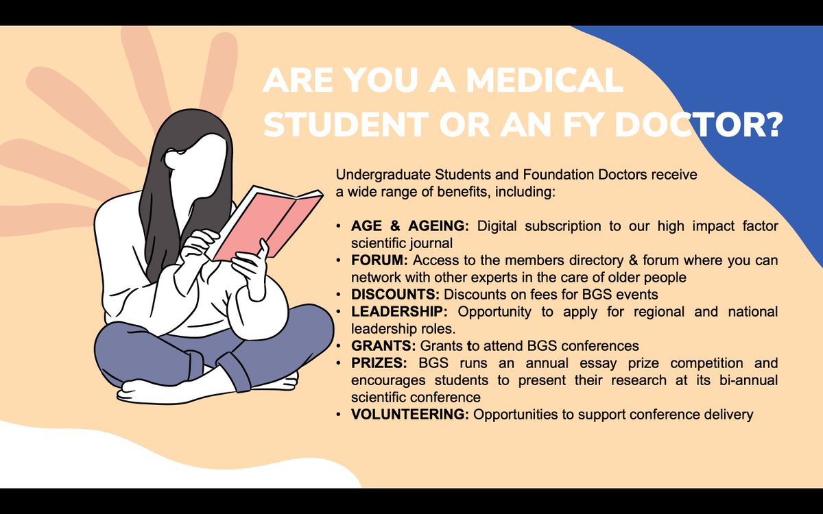 If you are a medical student, foundation doctor or an IMT, I want you to know that @GeriSoc has lots to offer you! You are the geriatricians of tomorrow, and we take our responsibility towards you very seriously! #BGSconf