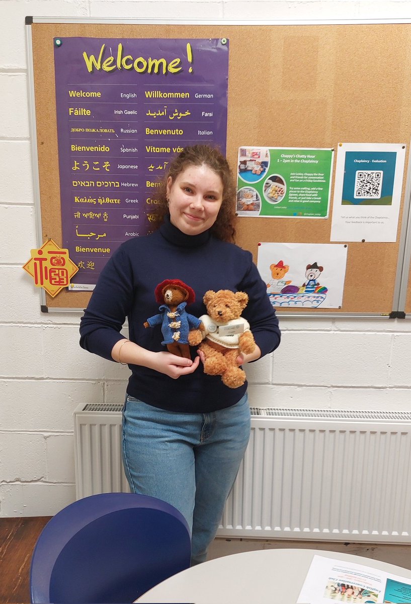 Chappy the Chaplaincy Bear at Stirling University tweet media