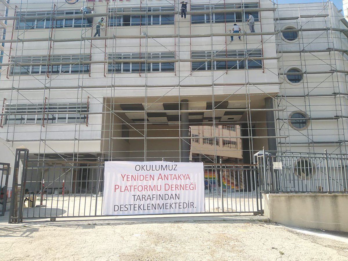 Antakya’daki ikinci okulumuzu da yeni eğitim öğretim yılına son hızla hazırlıyoruz. Desteklerinize teşekküler @yenidenantakya_ @KucukkayaIsmail