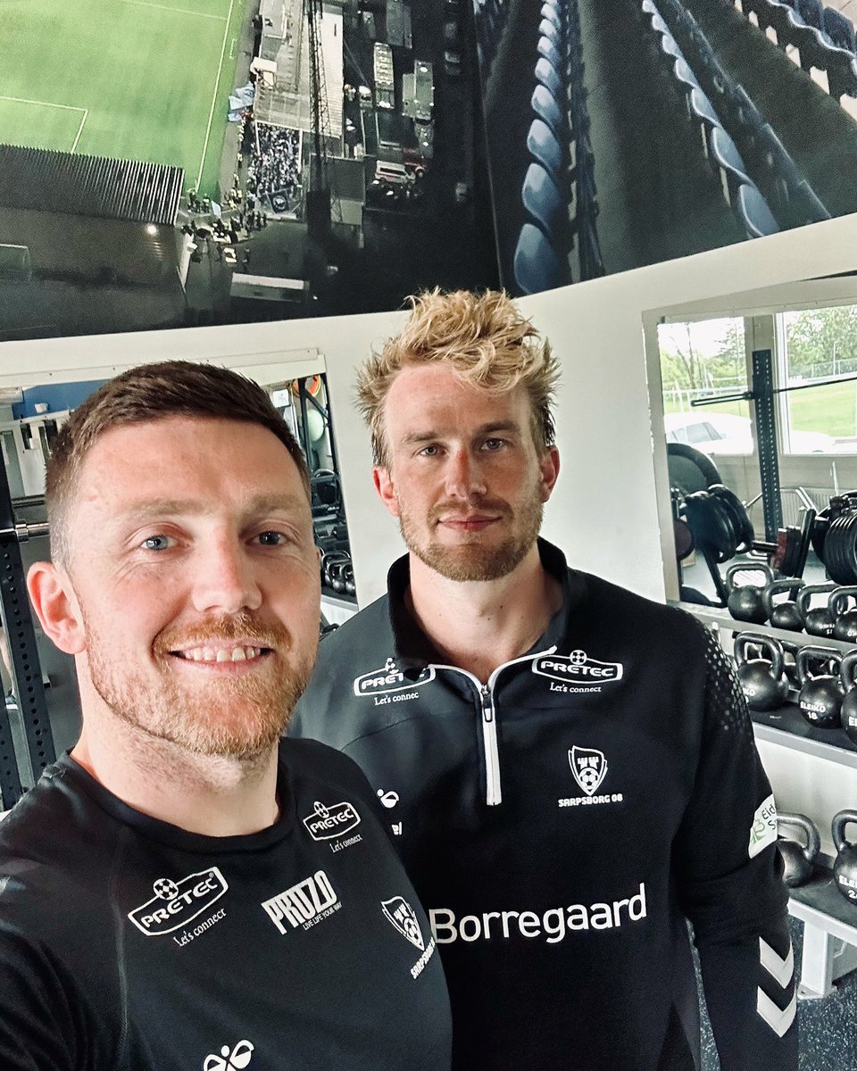 Gym session with <a href="/StavangerOilers/">Stavanger Oilers</a> goalie @HenrikHolm38 🏒🏋️‍♂️🧤