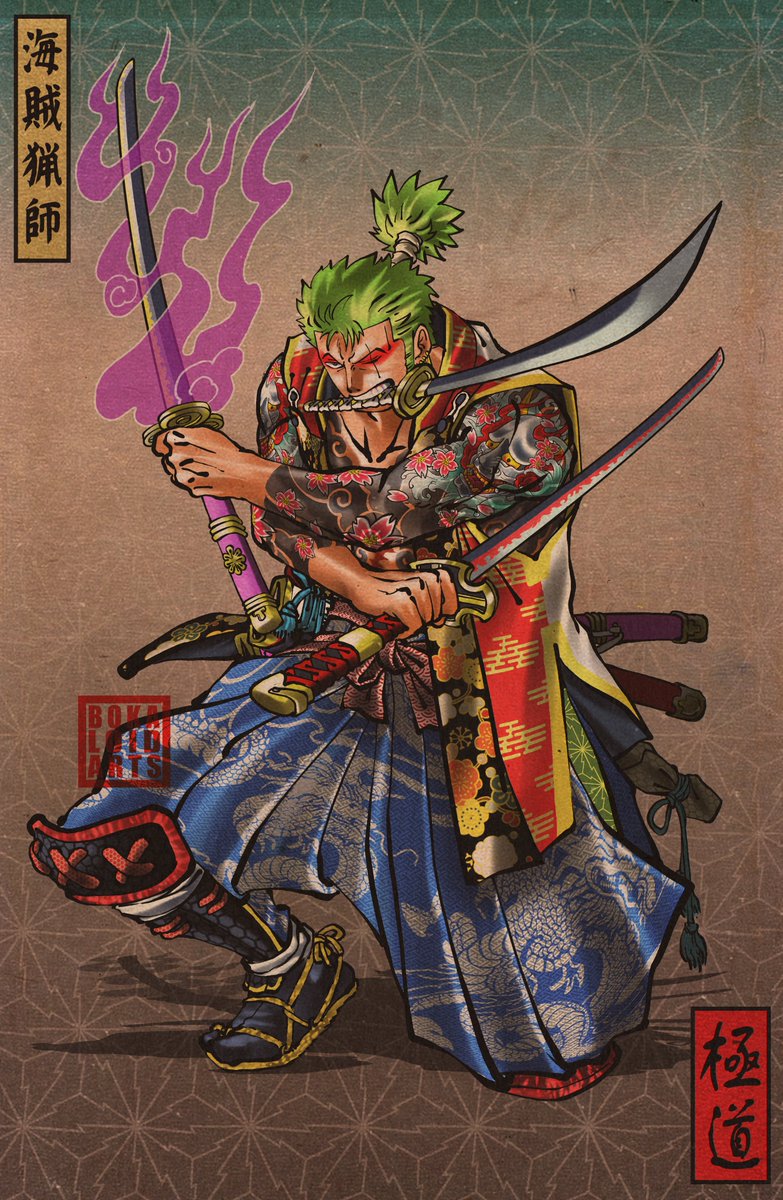 "Kaizoku Ryoshi"

Giving my previous Gokudo Zorojuro a makeover for my Worst Generation set. 

<a href="/OnePieceAnime/">One Piece</a>
#Zorojuro #RoronoaZoro #Mosshead #piratehunter #Zoro #onepiece #onepiecefan #Onepiecefanart #RoronoaZoroFanart #ZoroFanart