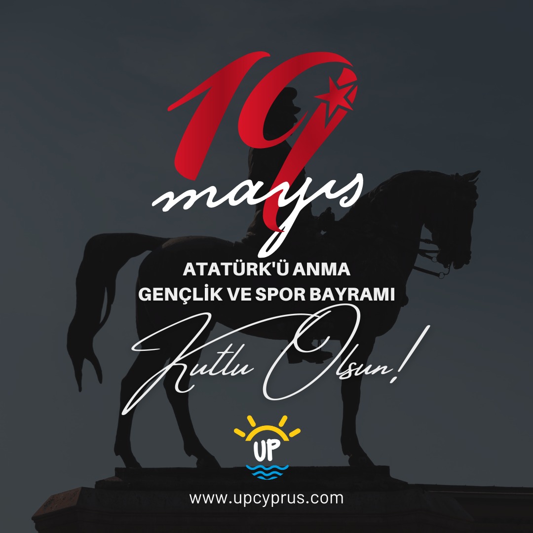 Mustafa Kemal Atatürk'ün açtığı bu yolda sizler icin hiç durmadan yürüyoruz...
19 Mayıs Atatürk'ü Anma, Gençlik ve Spor Bayramımız kutlu olsun !