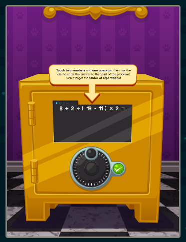 internet4classr's tweet photo. I4C: High-Stakes Heist. You will need to crack open some safes using your knowledge of the Order of Operations. https://t.co/6DPemP27AF #edchat #5thchat #6thchat #7thchat #algebra https://t.co/LdZoidhVyh