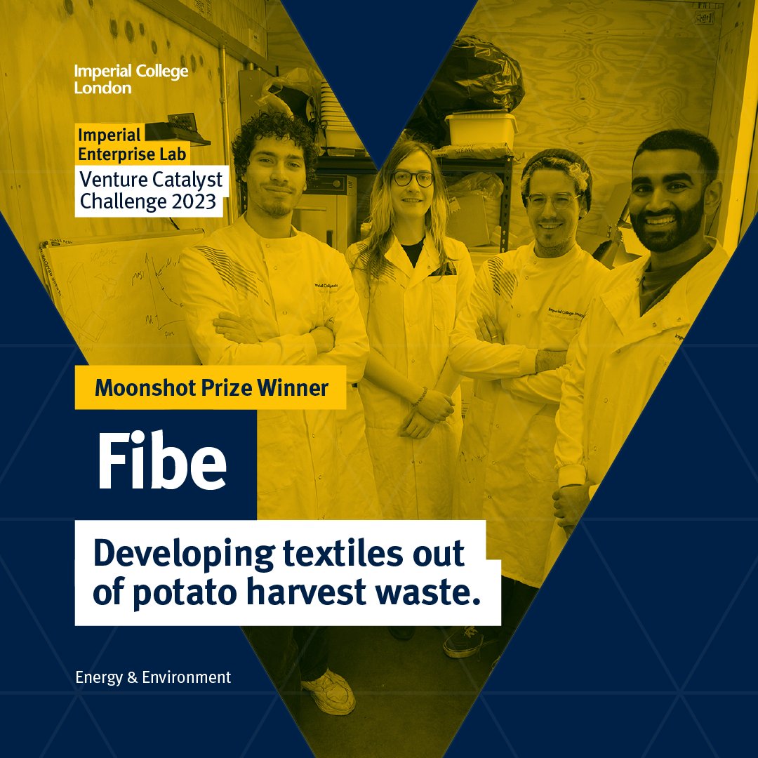 We did it! Fibe won the Moonshot Prize from the @ImperialEntLab Venture Catalyst Challenge #VCC2023. This is a massive boon to our development and we already well on our way to best utilise this award, stay tuned! #development