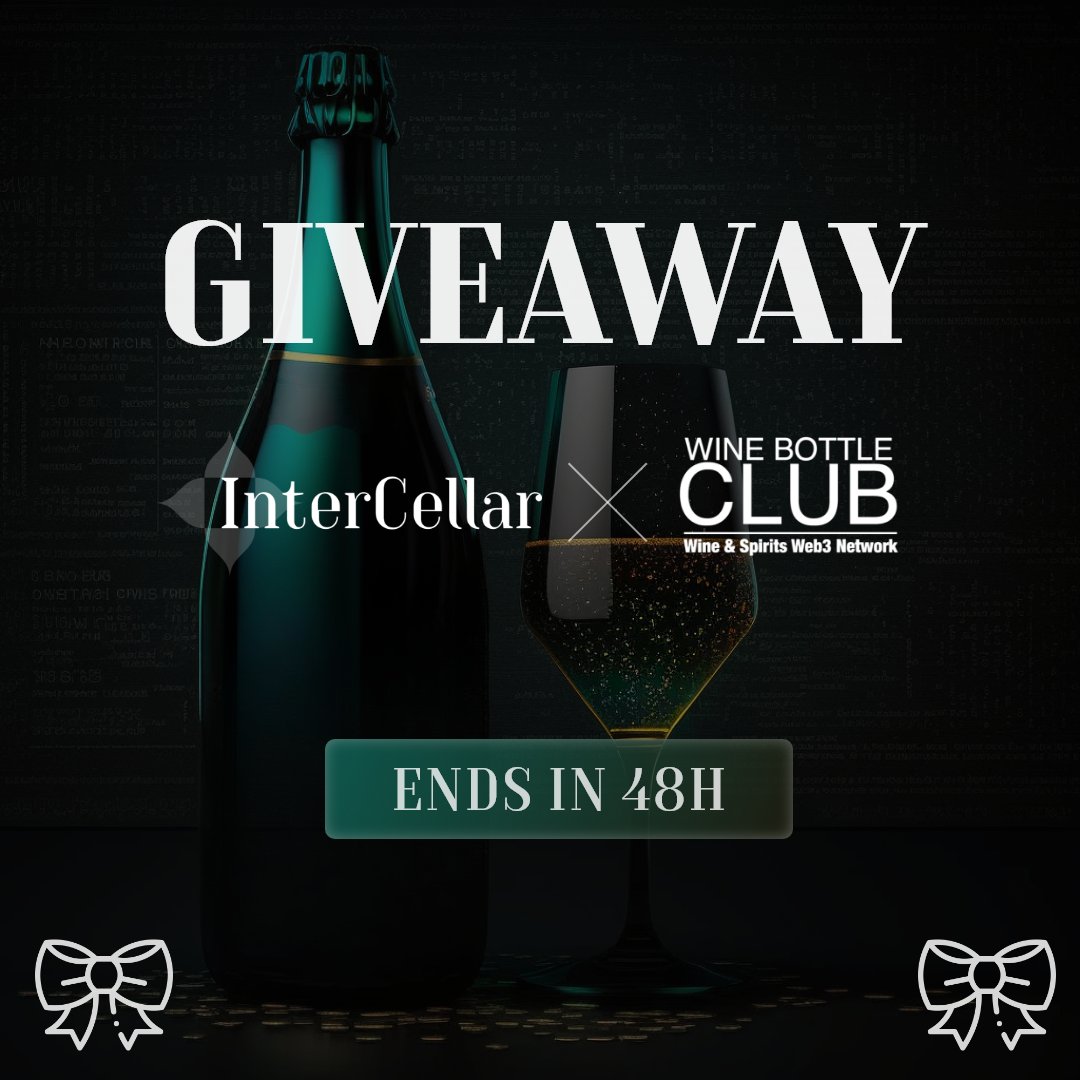 So here we go 🥁
With our partner <a href="/WineBottleClub/">Wine Bottle Club</a>, we have 5 last minute #Whitelist for you all 🥂
👉 Limited edition drop of 20 bottles by <a href="/Champagnecarbon/">Champagne Carbon</a>, each is numbered

Must:
🍇 Follow <a href="/InterCellar_/">InterCellar</a> <a href="/WineBottleClub/">Wine Bottle Club</a>
🍇 Like, RT, Comment

⏳ 48H