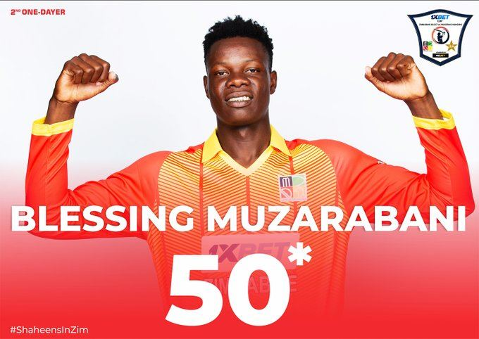 ZTNPrime's tweet photo. #2ndOneDayer | Innings Break
Zimbabwe Select 236 all out after 38.5 overs.
Blessing Muzarabani top scored for Zimbabwe Select with an unbeaten 50 off 24 balls (7 fours and 2 sixes).
Will Zimbabwe Select be able to defend this score?
#GetThePicture #ZTNSport #ShaheensInZim https://t.co/fy8VVZHQHg