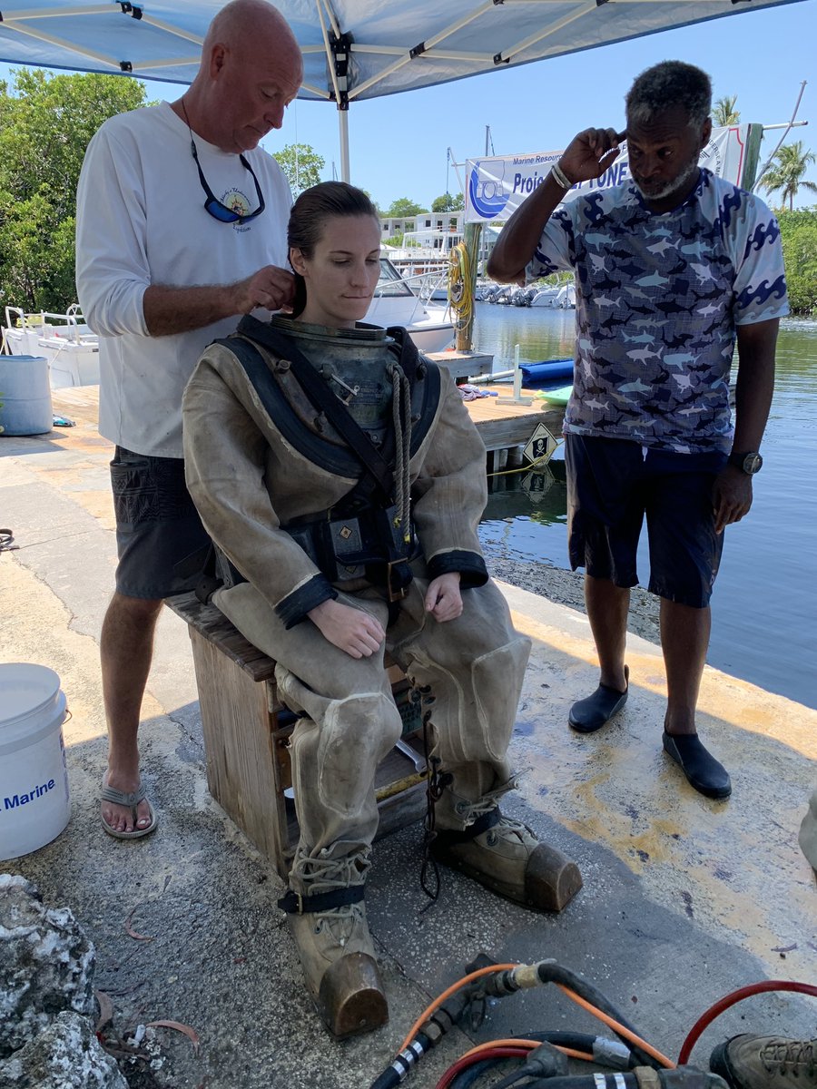 Sometimes you are in the right place at the right time. #markvsuit <a href="/divingmuseum/">History of Diving Museum</a> #scubadiving