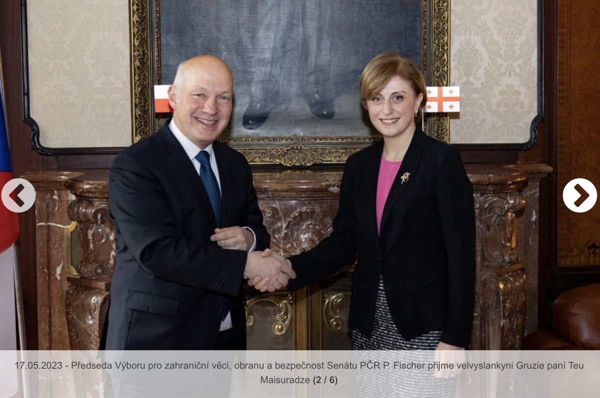PavelFischer's tweet photo. Gruzie🇬🇪 má své místo v EU, přestože z Tbilisi nepřicházejí jen samé dobré zprávy. Aby se stala plnohodnotným členem 🇪🇺, leží před vládou Gruzie ještě mnoho úkolů. Zajímalo mě, v čem může pomoci především Senát.  

Díky, Excelence, za mimořádně vřelé jednání. https://t.co/GXJzkFgngr