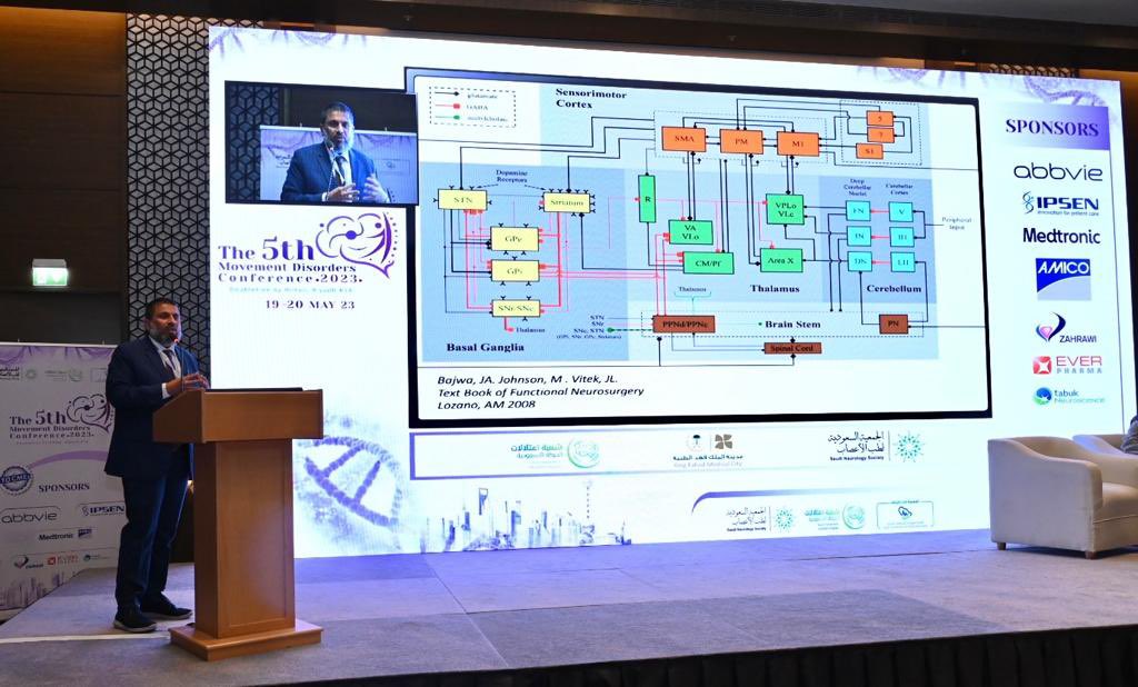استشاري اضطرابات الحركة بـ #مدينة_الملك_فهد_الطبية د. جواد باجوه يتحدث عن العلاجات المتقدمة لمرض باركنسون منها عمليات التحفيز العميق للدماغ ومضخات الأدوية 

#تجمع_الرياض_الصحي_الثاني