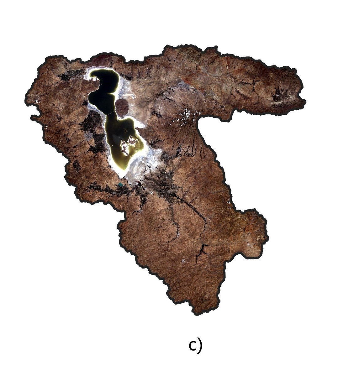 _dhidalgo's tweet photo. Imágenes Lago Urmía (#Irán) mediante #Landsat 5, 8 y 9 (1990, 2000, 2010 y 2020) donde se observa el proceso de desecación. Cambio climático, SI: Aumento de Temp. y Evapotranspiración. Acción humana: SI y SI. Aumento de riego para cultivos, consumo humano y embalses. #LakeUrmia https://t.co/TgeRqrjq8l