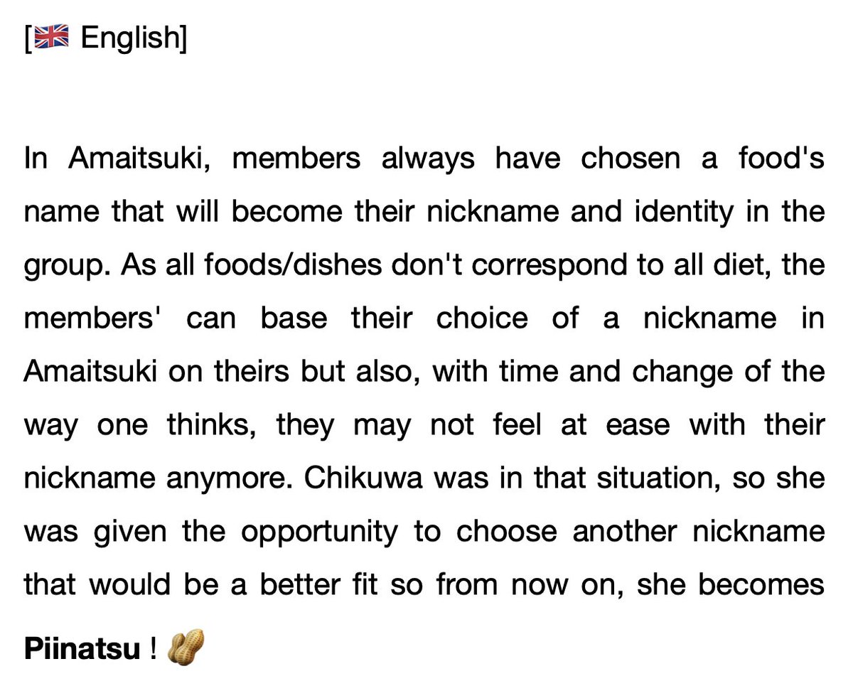 amaitsukiland's tweet photo. [ANNOUNCEMENT]
New nickname ✨
read more below ⬇️ https://t.co/Rn8Oy0iBNW