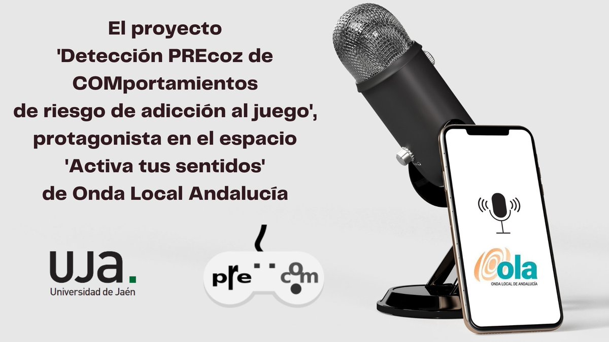 ProyectoPRECOM's tweet photo. 📰El @ProyectoPRECOM, protagonista en el espacio "Activa tus sentidos" de 📻 @ondalocalemartv

👧👦Seguimos trabajando en la captación de muestra de #adolescentes de edades entre 12 y 18 años.

Para más ℹ️ , escríbenos 📧👇 precomers@gmail.com 

🎧👇https://t.co/J4c8UCGGJB https://t.co/P0YdI6MeQR