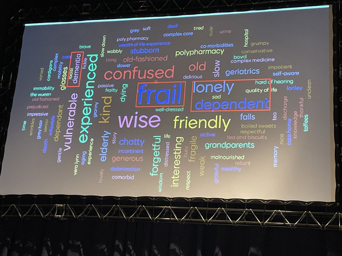 GeriSoc's tweet photo. What medical students thought when asked to think about older people…#BGSConf https://t.co/l9kwBlsj70