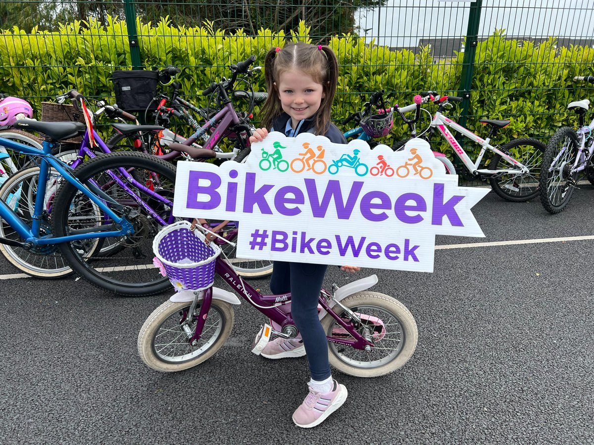 spnsdooradoyle's tweet photo. Well done to all who cycled to school this week as part of #BikeWeek 2023. A big thank you to @evocyclesie for coming to our school on Friday to services all our bikes. #BikeWeekLimerick @LimerickCouncil #ActiveTravel https://t.co/zmYsW1RKQw