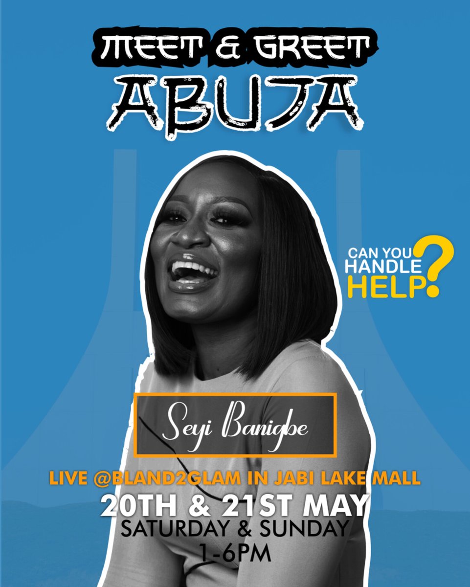 Sheyiban's tweet image. Join me in Abuja this Weekend! I can&apos;t wait to meet you and discuss all things around my book &quot;Can You Handle Help?&quot;  @canyouhandleh 

@Bland2Glam in Jabi Lake Mall(opposite Shoprite  is the venue and I&apos;ll be there from 1pm to 6pm on Saturday &amp;amp; Sunday
#CanYouHandleHelp