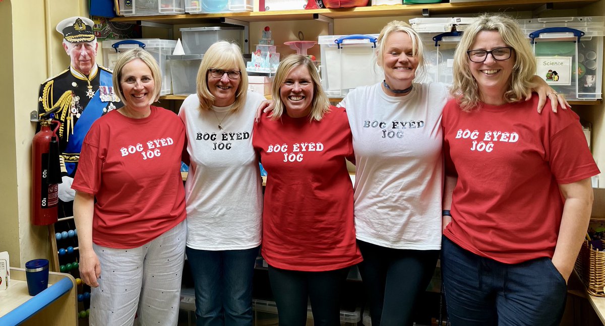 Our Reception team were all geared up for today's 'Bog-eyed jog' fundraiser!