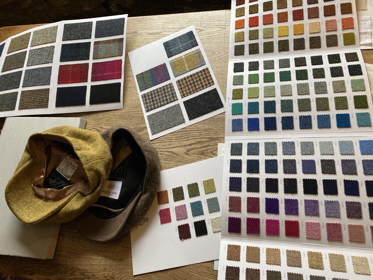 gambleandgunn's tweet image. Colour everywhere choosing new cap fabric, one of the things we love!
#journoresponse
#menshats
#flatcaps