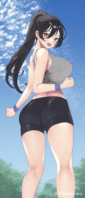 毎朝ジョギングに付き合ってくれるお隣のお姉ちゃん