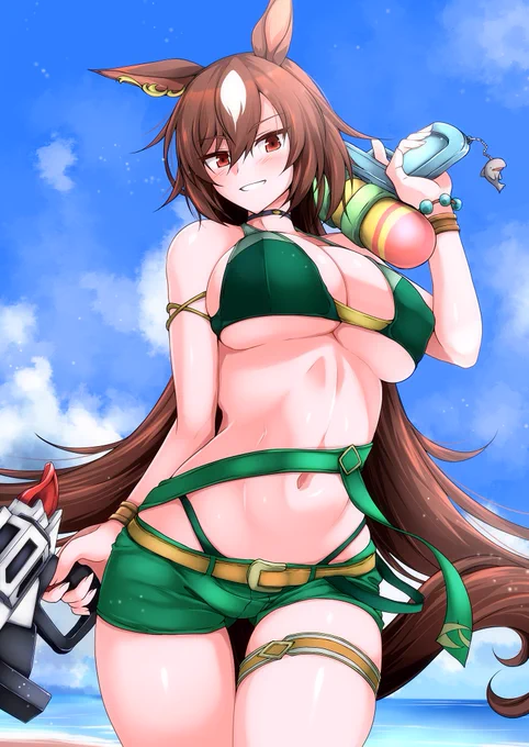 #暑いので水着絵で体温調節する もうすぐ水着が似合う季節がやってくる