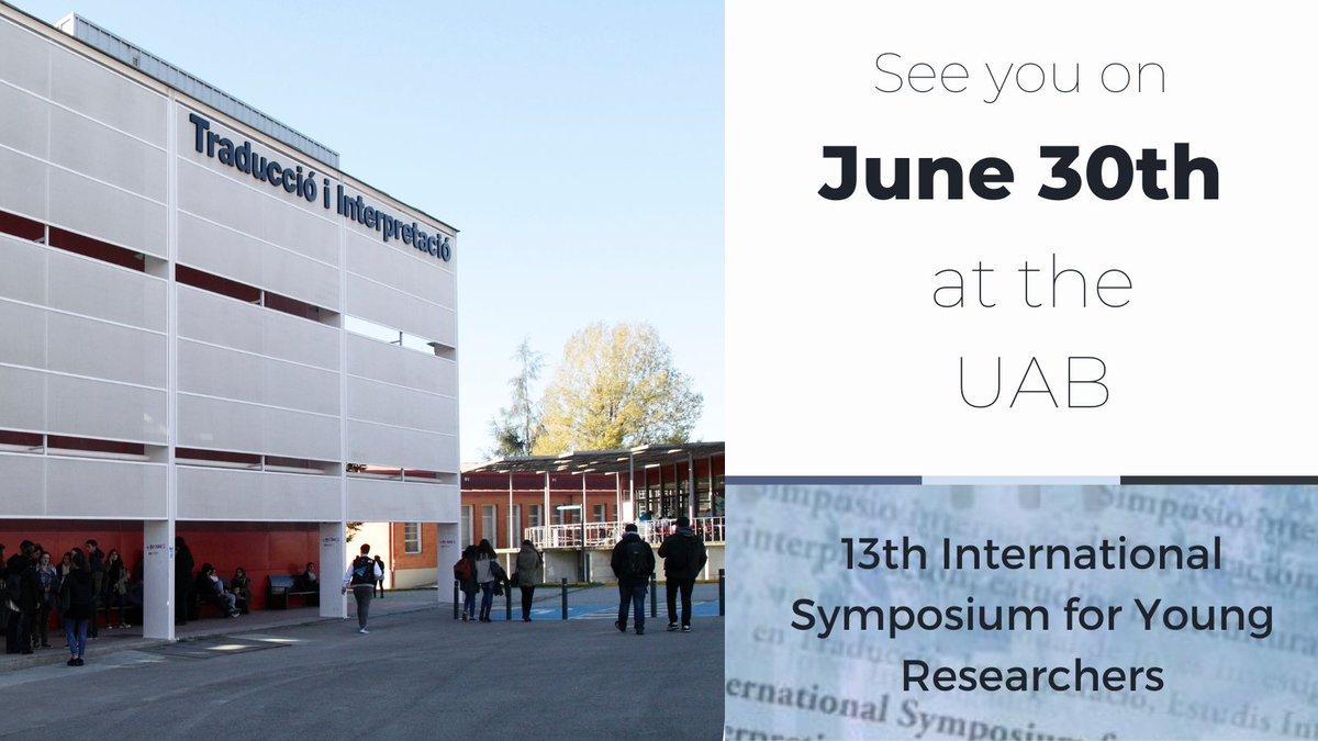 Abstract revision: done! ✅

Save the date! The Symposium will be held June 30th 📆 Remember that it take place in person!

Best of luck with your presentations 🫶 Looking forward to hearing them!

Further information at webs.uab.cat/simposi/en/