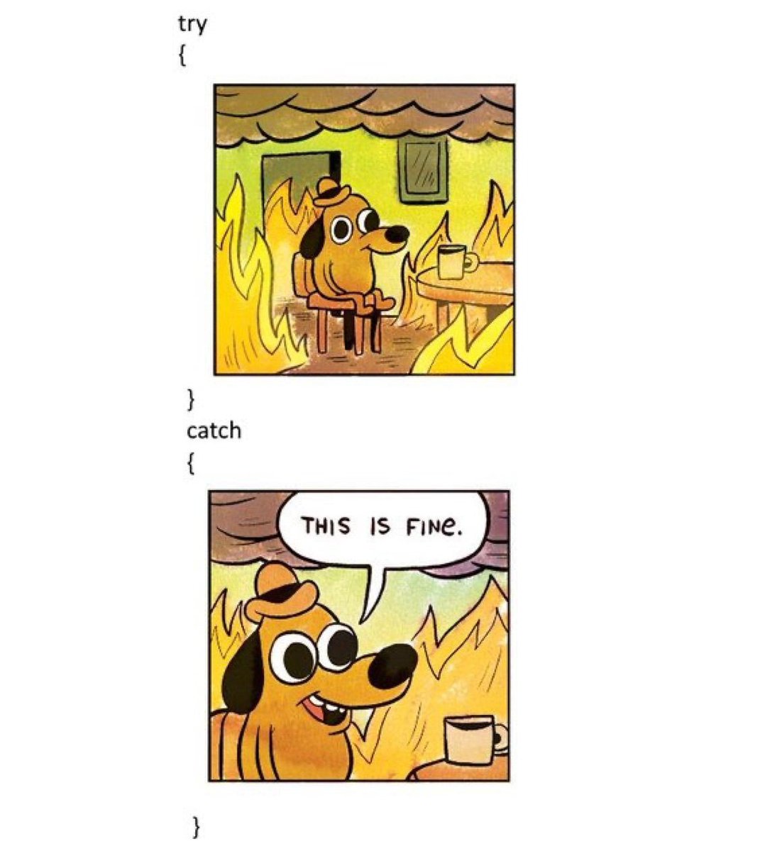 PR0GRAMMERHUM0R's tweet photo. This is fine https://t.co/GYSCRig2cf https://t.co/En7I9dvuqd